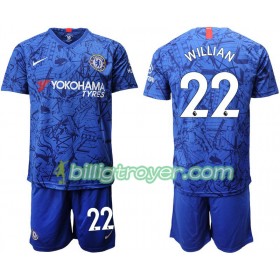 Billige Fotballdrakter Chelsea Willian 22 Barn Hjemmedraktsett 2019/20 Kortermet